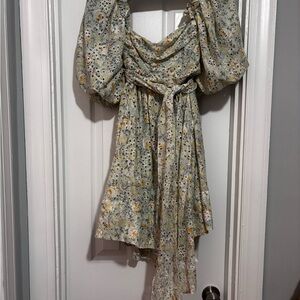 Floral Puff Sleeve Dress